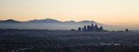 Hazy Sky over Los Angeles, Panoramic View Fine Art Print