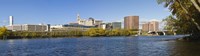 Buildings at the waterfront, Connecticut River, Hartford, Connecticut, USA 2011 Fine Art Print