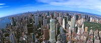 Aerial view of New York City, New York State, USA 2012 Fine Art Print
