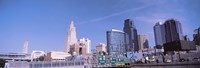 Low angle view of downtown Kansas City Fine Art Print