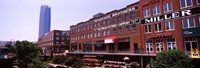 Bricktown Mercantile building along the Bricktown Canal with Devon Tower in background, Bricktown, Oklahoma City, Oklahoma Fine Art Print
