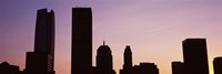 Downtown skyline at dusk, Oklahoma City, Oklahoma, USA Fine Art Print