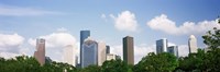 Houston Skyline with Clouds, Texas, USA Fine Art Print