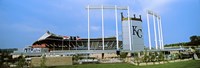 Baseball stadium in a city, Kauffman Stadium, Kansas City, Missouri Fine Art Print