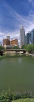 Buildings at the waterfront, Omaha, Nebraska (vertical) Fine Art Print