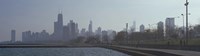 Lakefront skyline at misty morning, Chicago, Cook County, Illinois, USA Fine Art Print