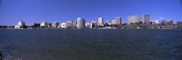 Skyscrapers along a lake, Lake Merritt, Oakland, California, USA Fine Art Print