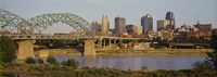 Bridge over a river, Kansas city, Missouri, USA Fine Art Print