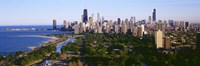 Aerial View Of Skyline, Chicago, Illinois, USA Fine Art Print