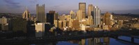 Reflection of buildings in a river, Monongahela River, Pittsburgh, Pennsylvania, USA Fine Art Print