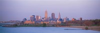 Skyline from the Water, Cleveland, Ohio Framed Print