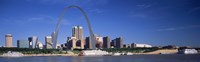 Skyline Gateway Arch St Louis MO USA Fine Art Print