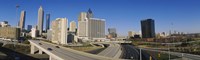 Skyscrapers in a city, Cityscape, Atlanta, Georgia, USA Fine Art Print
