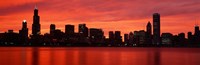 Skyscrapers at the waterfront, Chicago, Illinois, USA Fine Art Print