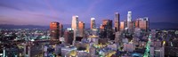 Night, Skyline, Cityscape, Los Angeles, California, USA Fine Art Print