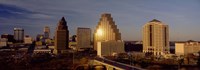 Skyscrapers in a city, Austin, Texas, USA Fine Art Print