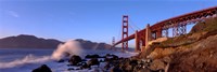 Bridge across the bay, San Francisco Bay, Golden Gate Bridge, San Francisco, Marin County, California, USA Fine Art Print