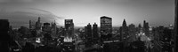 Black and White View of Chicago Skyline Fine Art Print