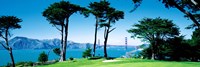 Golf Course w\ Golden Gate Bridge San Francisco CA USA Fine Art Print