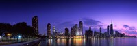 Chicago Under a Purple Sky Fine Art Print