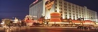 USA, Nevada, Las Vegas, Buildings lit up at night Fine Art Print