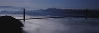 USA, California, San Francisco, Fog over Golden Gate Bridge Fine Art Print