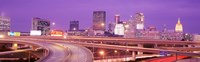USA, Georgia, Atlanta, Skyline at dusk Fine Art Print