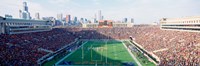 High angle view of spectators in a stadium, Soldier Field (before 2003 renovations), Chicago, Illinois, USA Fine Art Print