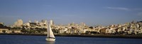 Sailboat in an ocean, Marina District, San Francisco, California, USA Fine Art Print