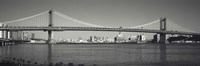 Manhattan Bridge across the East River, New York City, New York State, USA Fine Art Print