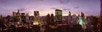 Skyscrapers In A City At Dusk, Chicago, Illinois, USA by Panoramic Images - 36" x 12"