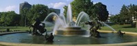Fountain in a garden, J C Nichols Memorial Fountain, Kansas City, Missouri, USA Fine Art Print