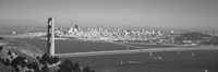 Golden Gate Bridge, San Francisco, California, USA (black & white) Fine Art Print
