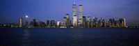 Buildings at the waterfront, World Trade Center, Hudson river, Lower Manhattan, Manhattan, New York City, New York State, USA by Panoramic Images - 36" x 12"