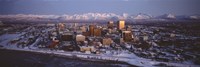 Anchorage at the base of Chugach Mtns AK USA by Panoramic Images - 36" x 12"