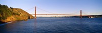 Suspension bridge across the sea, Golden Gate Bridge, San Francisco, California, USA by Panoramic Images - 36" x 12", FulcrumGallery.com brand