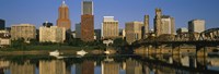 Buildings at the waterfront, Portland, Oregon Fine Art Print