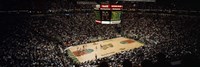 Spectators watching a basketball match, Key Arena, Seattle, King County, Washington State, USA Fine Art Print