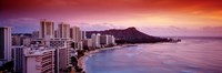 Sunset Honolulu Oahu HI USA Fine Art Print
