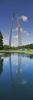 Reflection of an arch structure in a river, Gateway Arch, St. Louis, Missouri, USA Fine Art Print