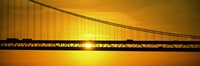 Sunrise Bay Bridge San Francisco CA USA by Panoramic Images - 36" x 12"