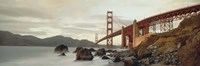 Low angel view of Golden Gate Bridge Fine Art Print