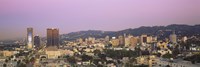 High angle view of a cityscape, Hollywood Hills, City of Los Angeles, California, USA Fine Art Print