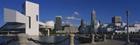 Building at the waterfront, Rock And Roll Hall Of Fame, Cleveland, Ohio, USA by Panoramic Images - 36" x 12"