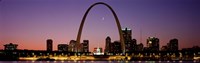 Night view of St Louis MO Fine Art Print