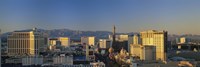 High Angle View Of Buildings In Las Vegas, Nevada Fine Art Print