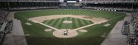 Baseball match in progress, U.S. Cellular Field, Chicago, Cook County, Illinois, USA Fine Art Print