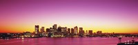 Sunset, Boston, Massachusetts, USA Fine Art Print