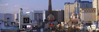 Hotels on the Strip Las Vegas NV Fine Art Print
