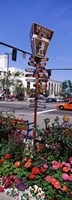 Street Name signs at the roadside, Anchorage, Alaska, USA Fine Art Print